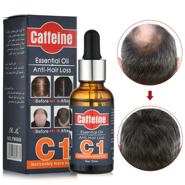 Aceite Esencial Anticaída Pei Mei C1 con Cafeína – Estimula el Crecimiento del Cabello