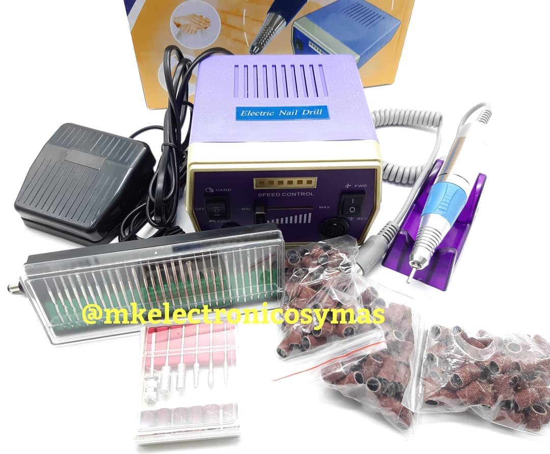 Maquina de uñas profesional Glaring 30,000 RPM con todos sus accesorios
