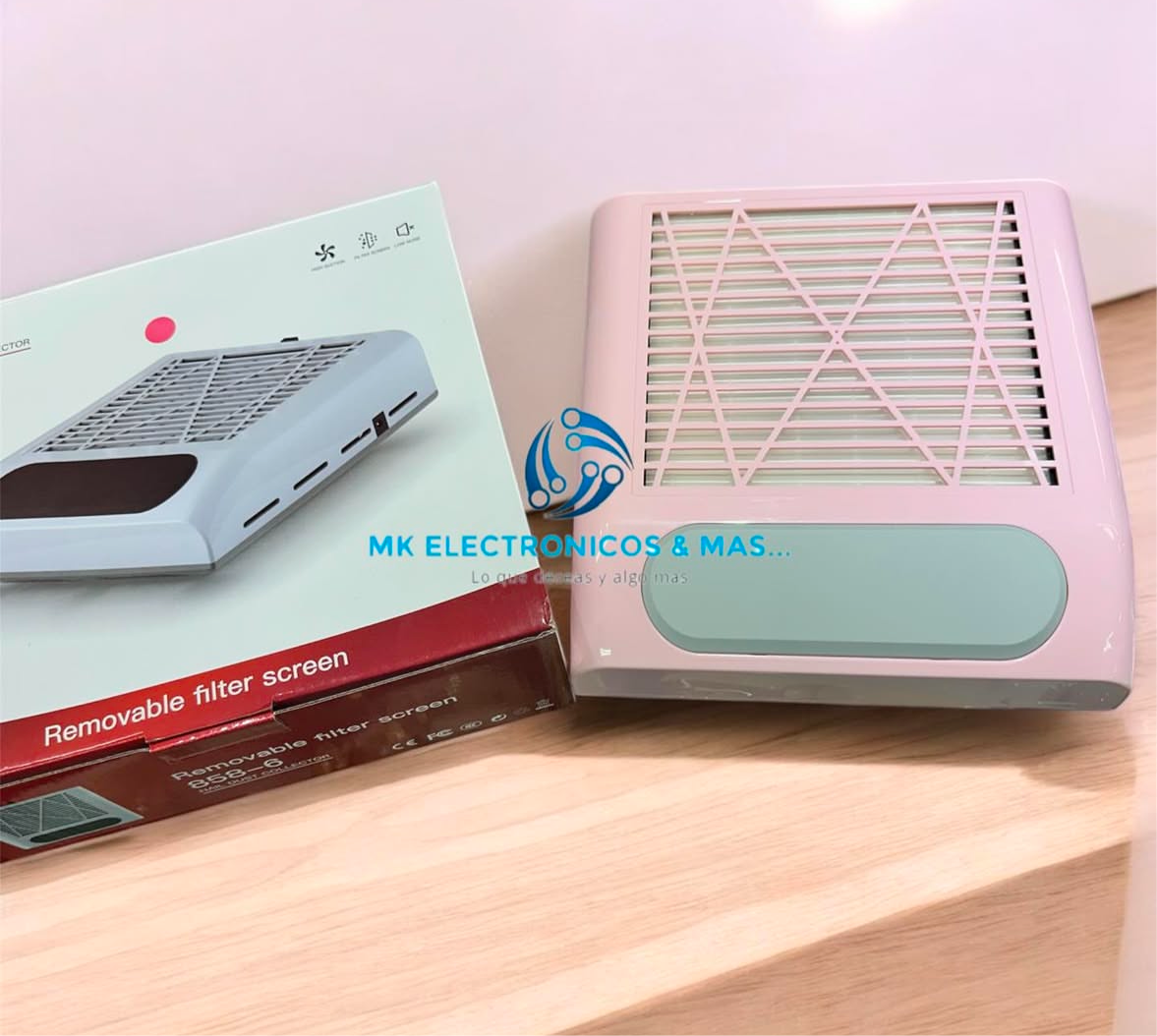 Extractor de polvo acrílico con velocidad regulable