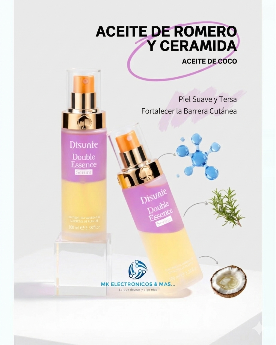 Serum Reparador con Ceramidas y Romero | Fortalece Barrera Cutánea | DOUBLE ESSENCE SERUM - CERAMIDAS