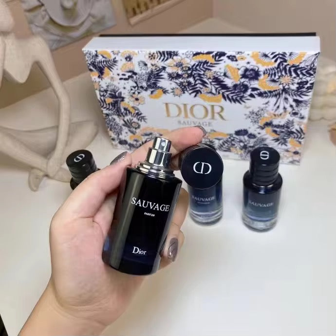 Set Dior Sauvage - 4 Fragancias x 30ml - Colección de Perfumes Masculinos