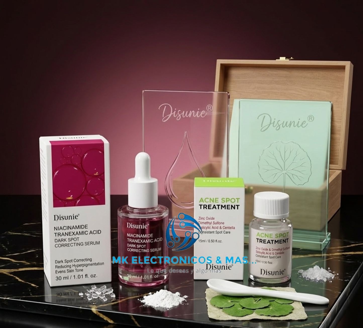 Kit Skincare para Acné y Manchas | Serum Niacinamida Anti-Manchas + Tratamiento Granos con Ácido Salicílico | Rutina Facial Completa