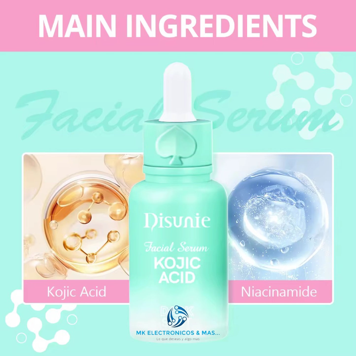 Serum Facial Anti-Manchas Disunie | Ácido Kójico Concentrado | Tratamiento Intensivo