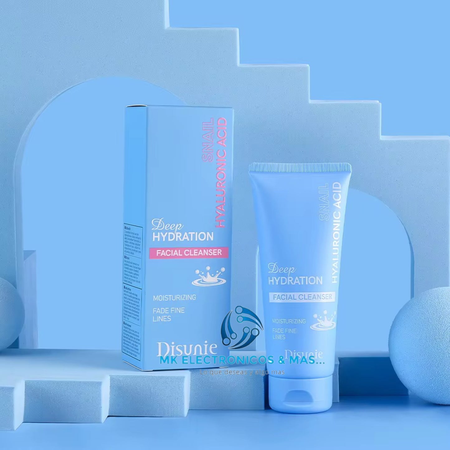 Limpiador Facial Disunie | Ácido Hialurónico + Baba de Caracol | Hidratacion Profunda
