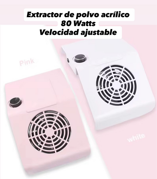 Extractor de polvo acrílico con velocidad regulable