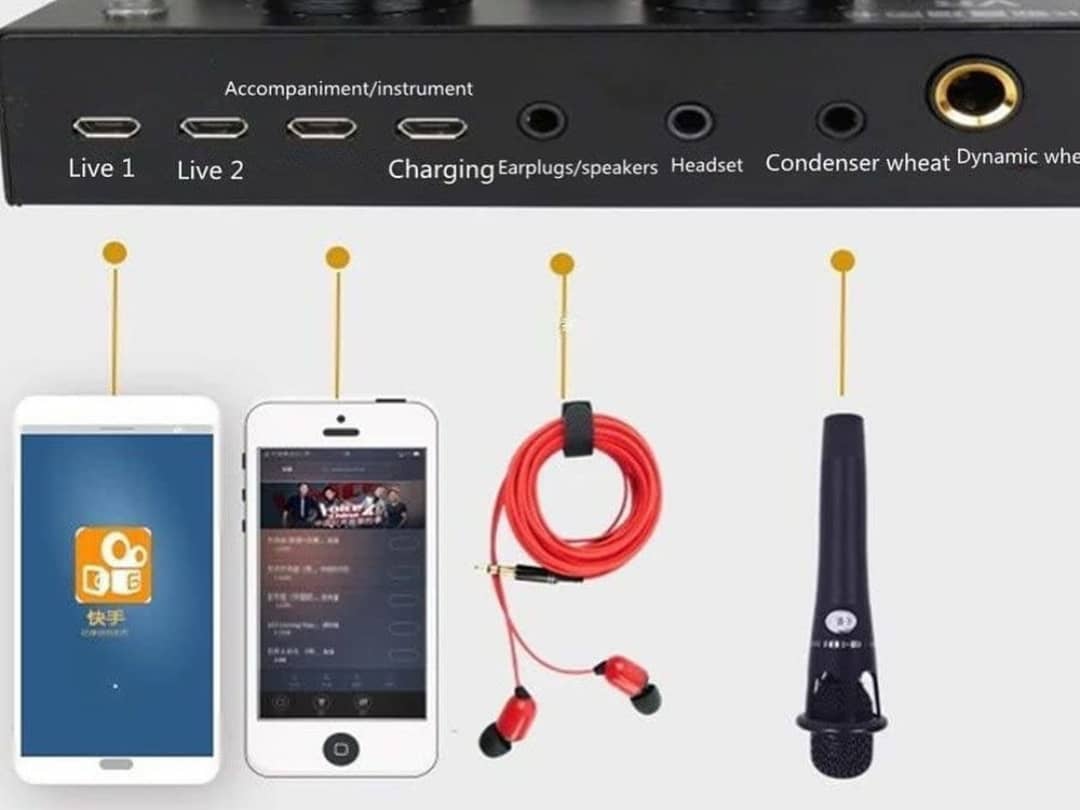 Tarjeta de sonido V8 Bluetooh para transmision/grabaciones en vivo (Facebook live, Instagram Live, YouTube, TikTok y demas)