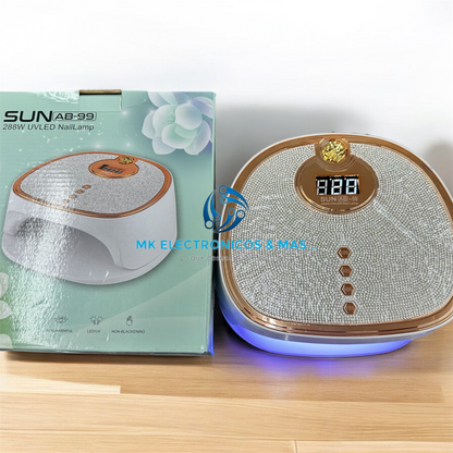 Lampara UV/LED Profesional Sun AB-99 288 Watts con diamantes