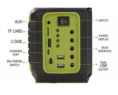 Sistema de Iluminación Solar GDPLUS GD-8072