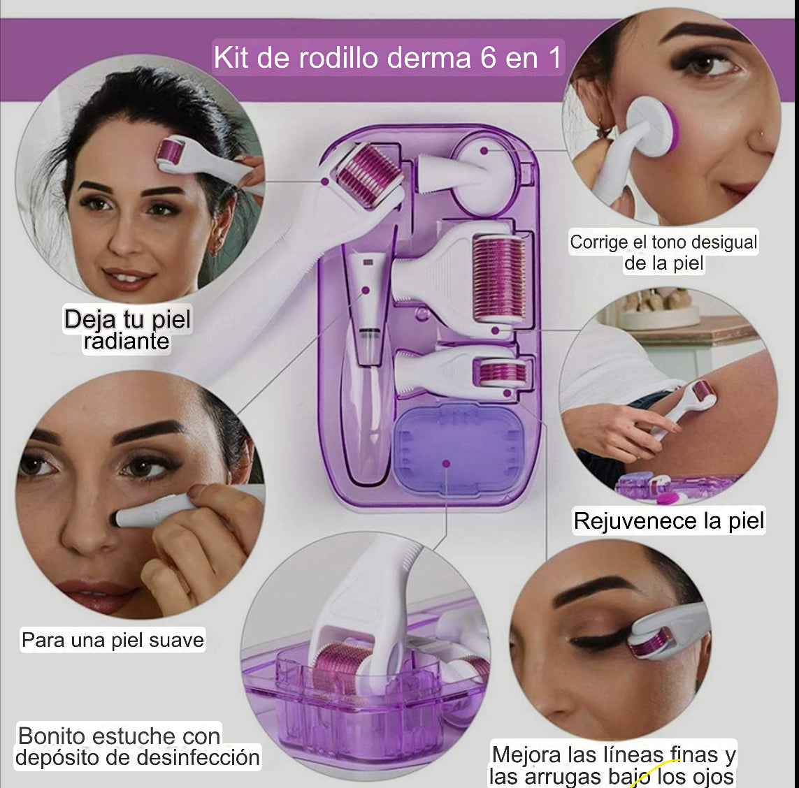 Dermaroller kit 6 en 1