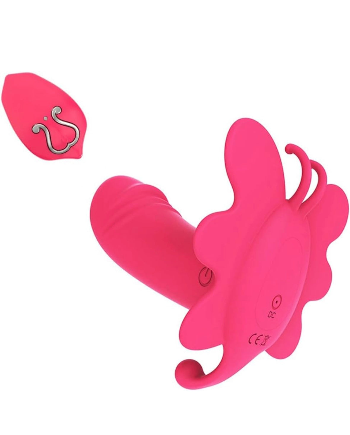 Vibrador Mariposa con control remoto.  10 frecuencias de vibración, a prueba de agua.