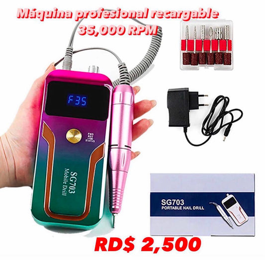 Máquina de uñas profesional recargable SG703