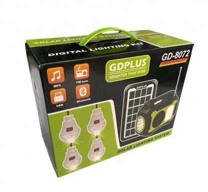 Sistema de Iluminación Solar GDPLUS GD-8072