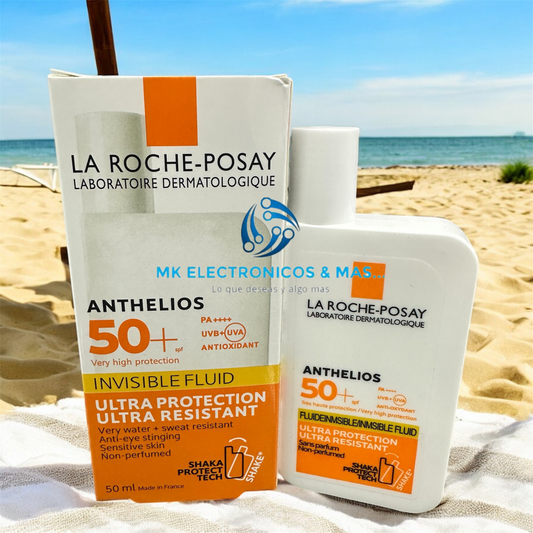 SPF50+ Bloqueador solar Sin grasa Crema solar pegajosa Ultraligera para rostro y cuerpo