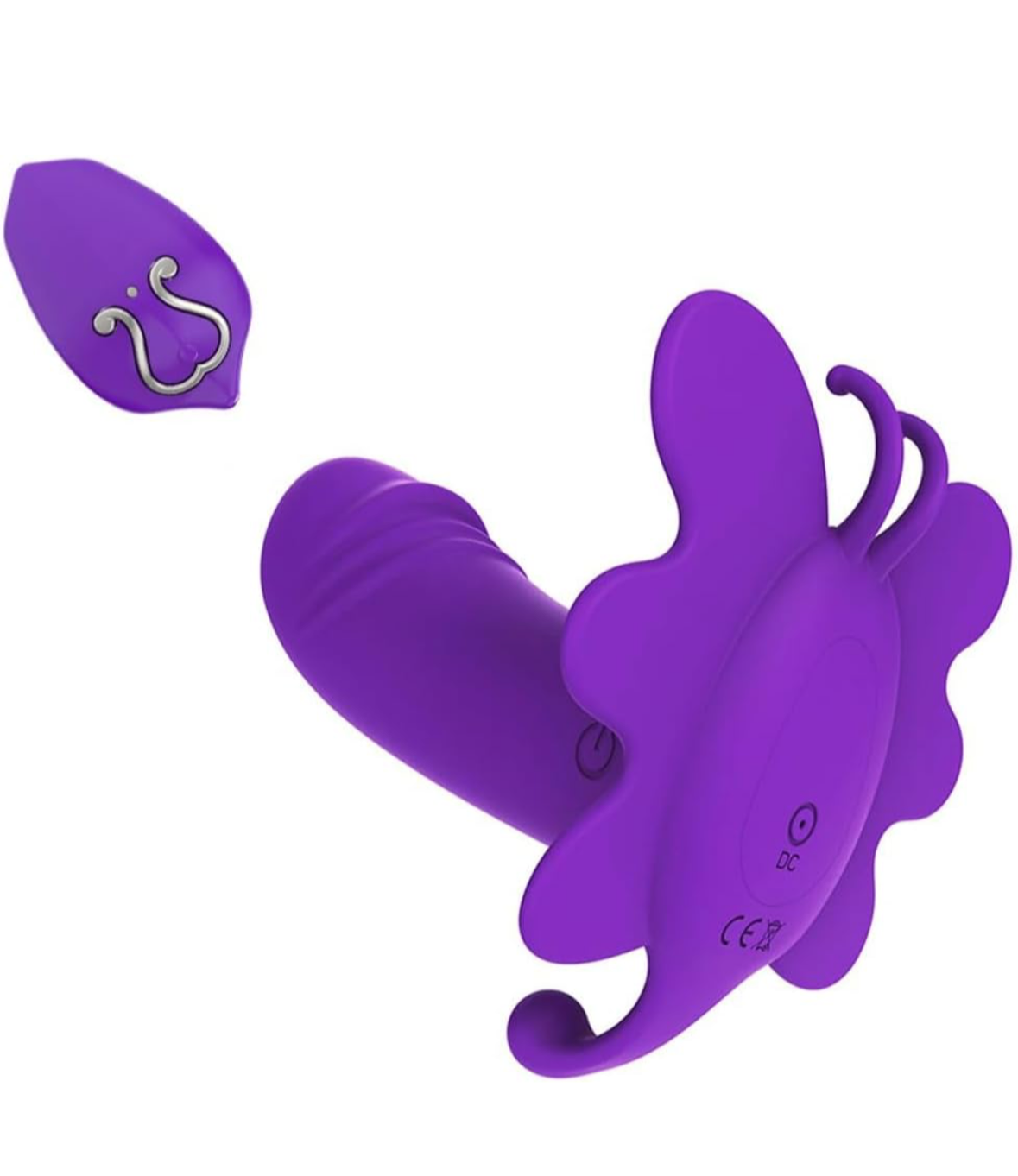 Vibrador Mariposa con control remoto.  10 frecuencias de vibración, a prueba de agua.