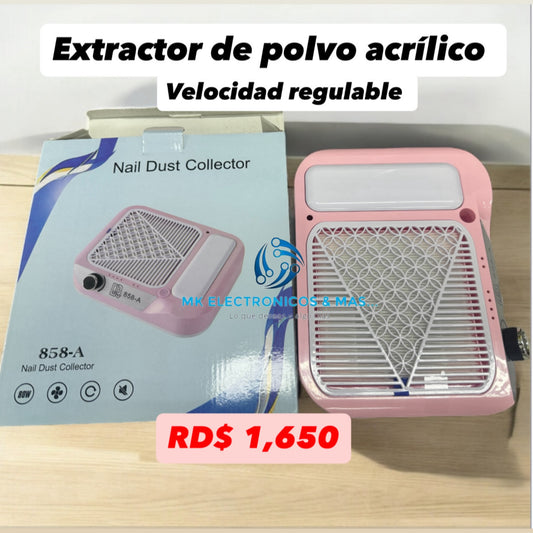 Extractor de polvo acrílico con velocidad regulable