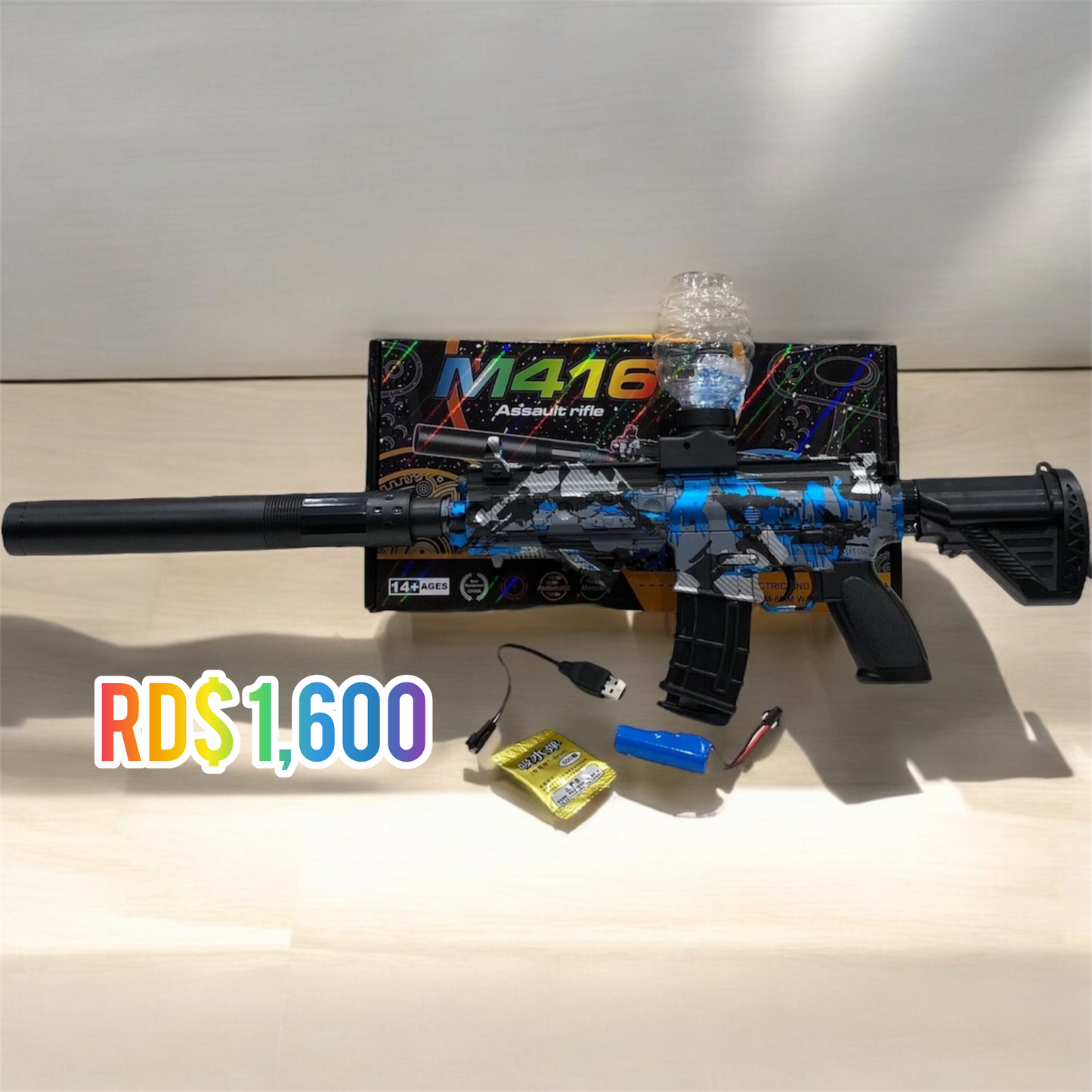 Rifle de Hidrogel M416 Series Uzi