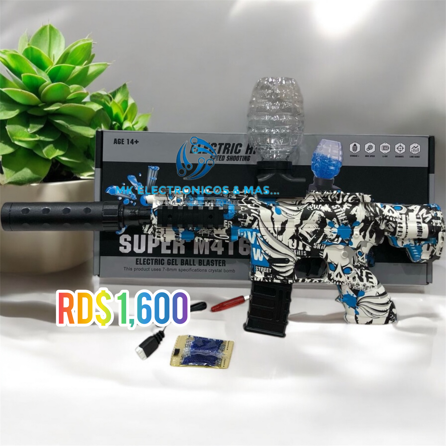Rifle de Hidrogel M416 Series Uzi
