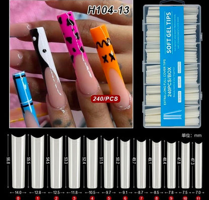 Tips Soft Gel caja 240 pcs