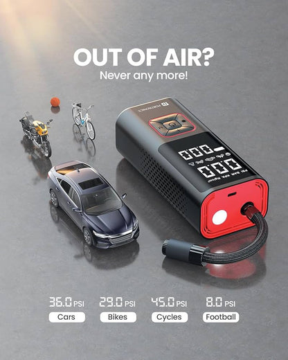 Compresor de aire digital inalámbrico recargable ATJ-6988