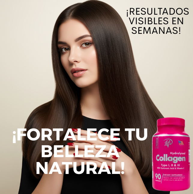 Colágeno Hidrolizado Tipo I, II & III + Vitamina C | Belleza y Bienestar