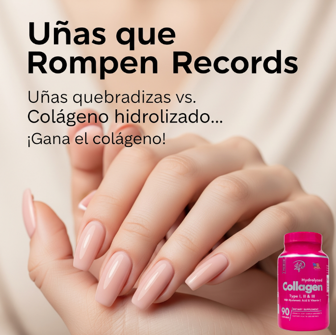 Colágeno Hidrolizado Tipo I, II & III + Vitamina C | Belleza y Bienestar
