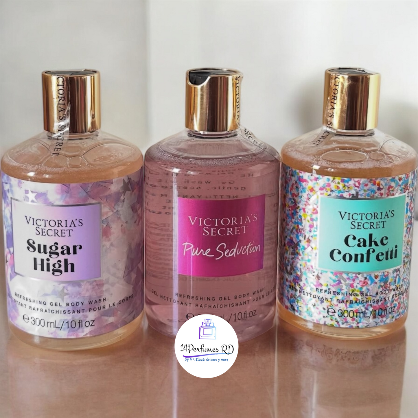 Combo de Colonia + Splash + Gel de baño Victoria Secret.  Toda la variedad