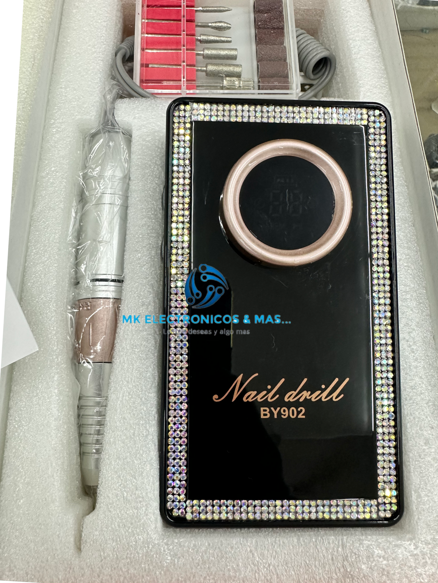 Máquina de uñas profesional recargable BY902 45,000 RPM