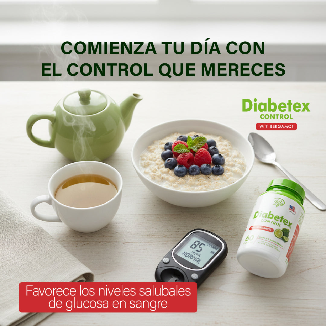 Diabetex Control - Suplemento para Control de Glucosa con Bergamota