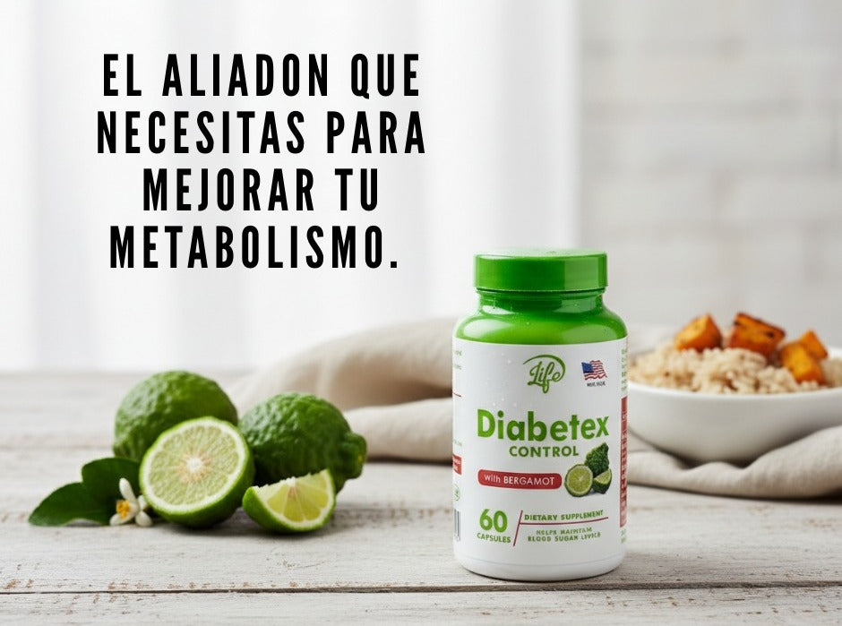 Diabetex Control - Suplemento para Control de Glucosa con Bergamota