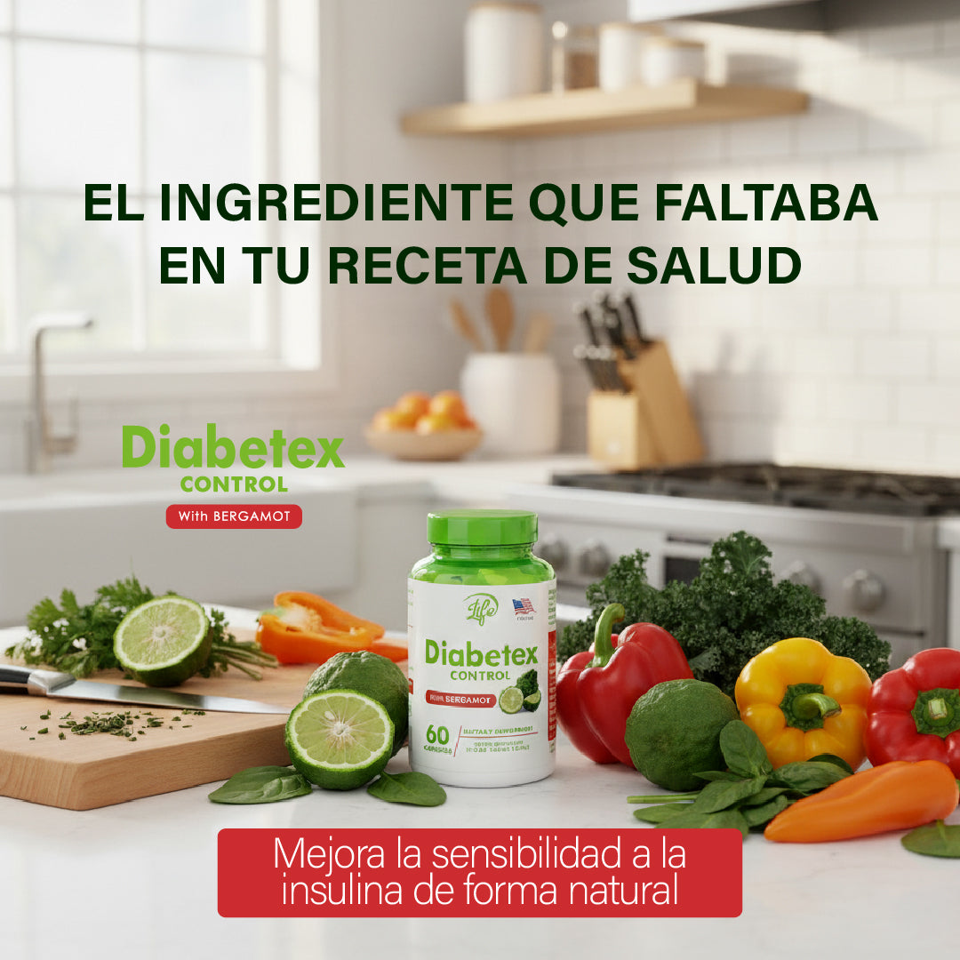 Diabetex Control - Suplemento para Control de Glucosa con Bergamota