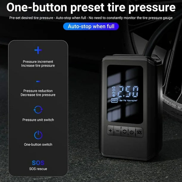 Compresor de Aire Portátil recargable