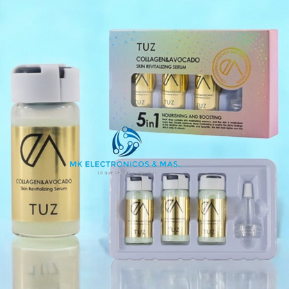 Serum Facial Premium Antiarrugas Reafirmante 5 en 1 TUZ Colageno y Aguacate