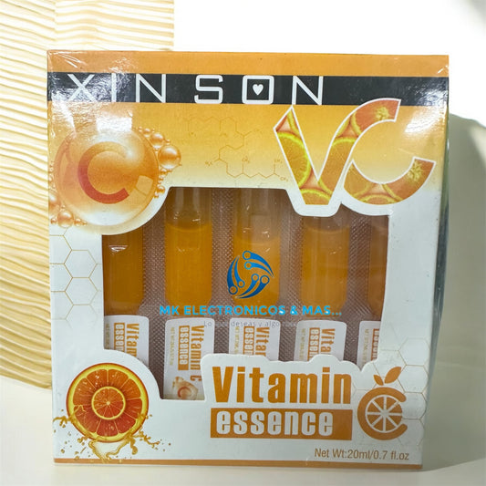 🍊 Ampollas de Vitamina C Concentrada XINSON - Brillo Instantáneo y Antimanchas