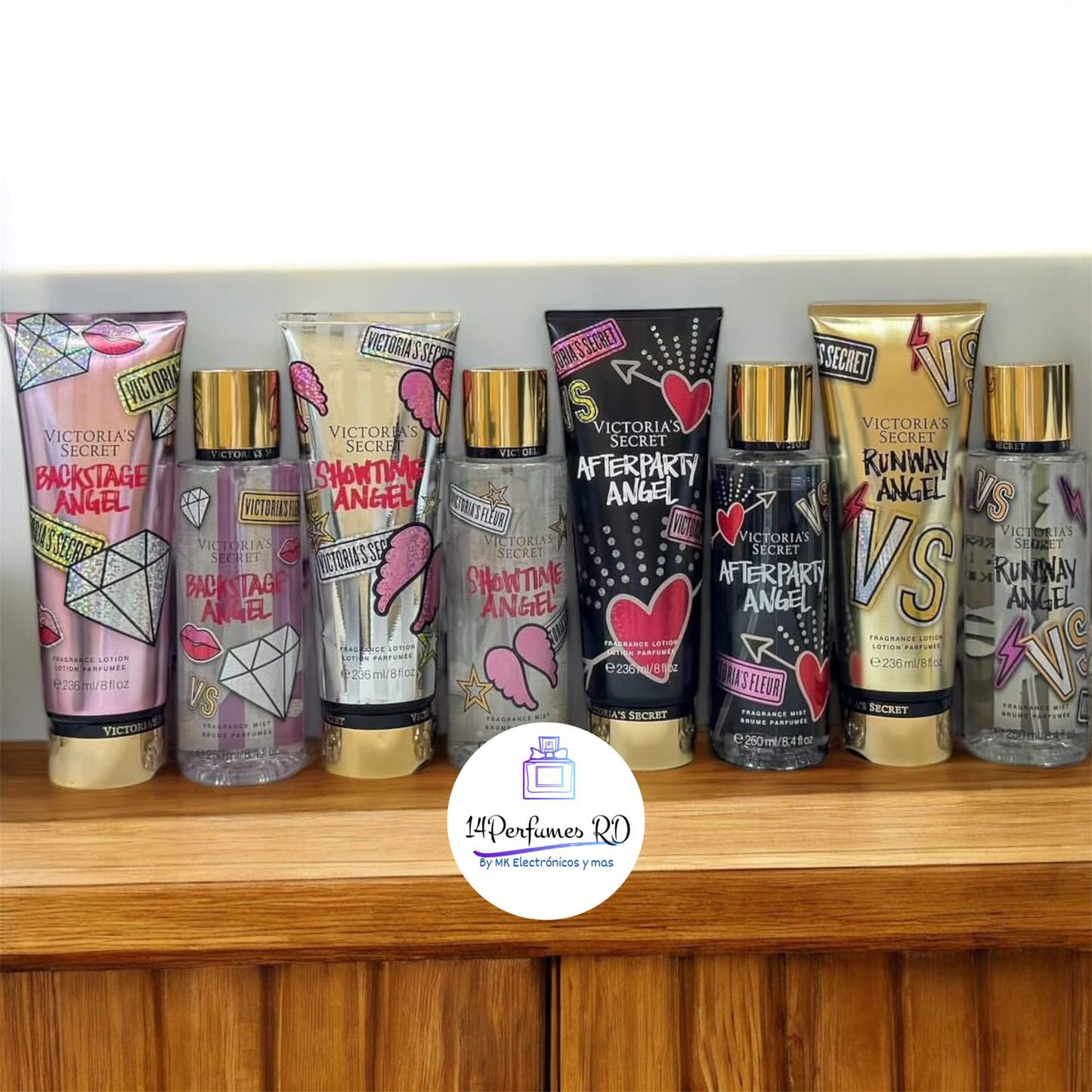 Combo de Colonia + Splash + Gel de baño Victoria Secret.  Toda la variedad