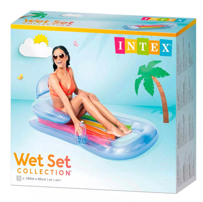Flotador Intex con portavaso. Wet Set Collection