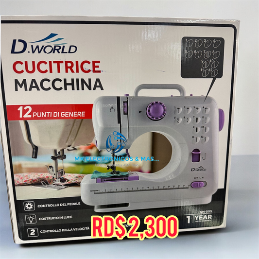 Maquina de coser D.World SM-505 y SM-202A