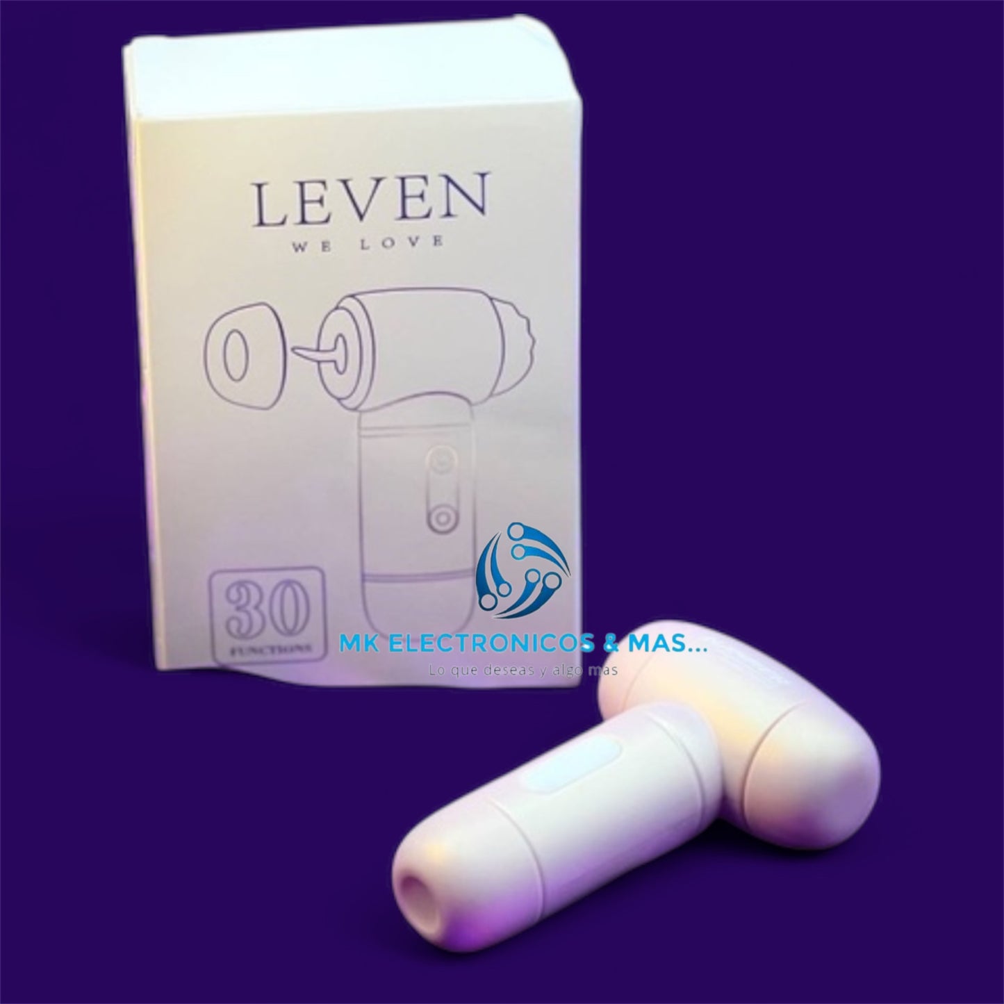 LEVEN Hammer 2 en 1 – Masajeador Personal Succión y Vibración