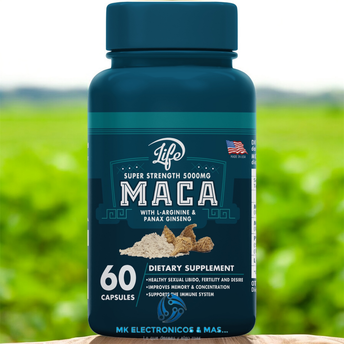 MACA - Suplemento dietario 60 Cápsulas