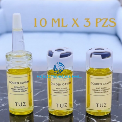 Serum Facial Premium Antiarrugas Reafirmante 5 en 1 TUZ Golden Caviar