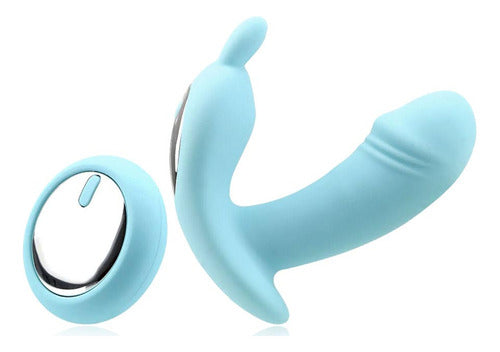 Vibrador con estimulador del clítoris Little Dance