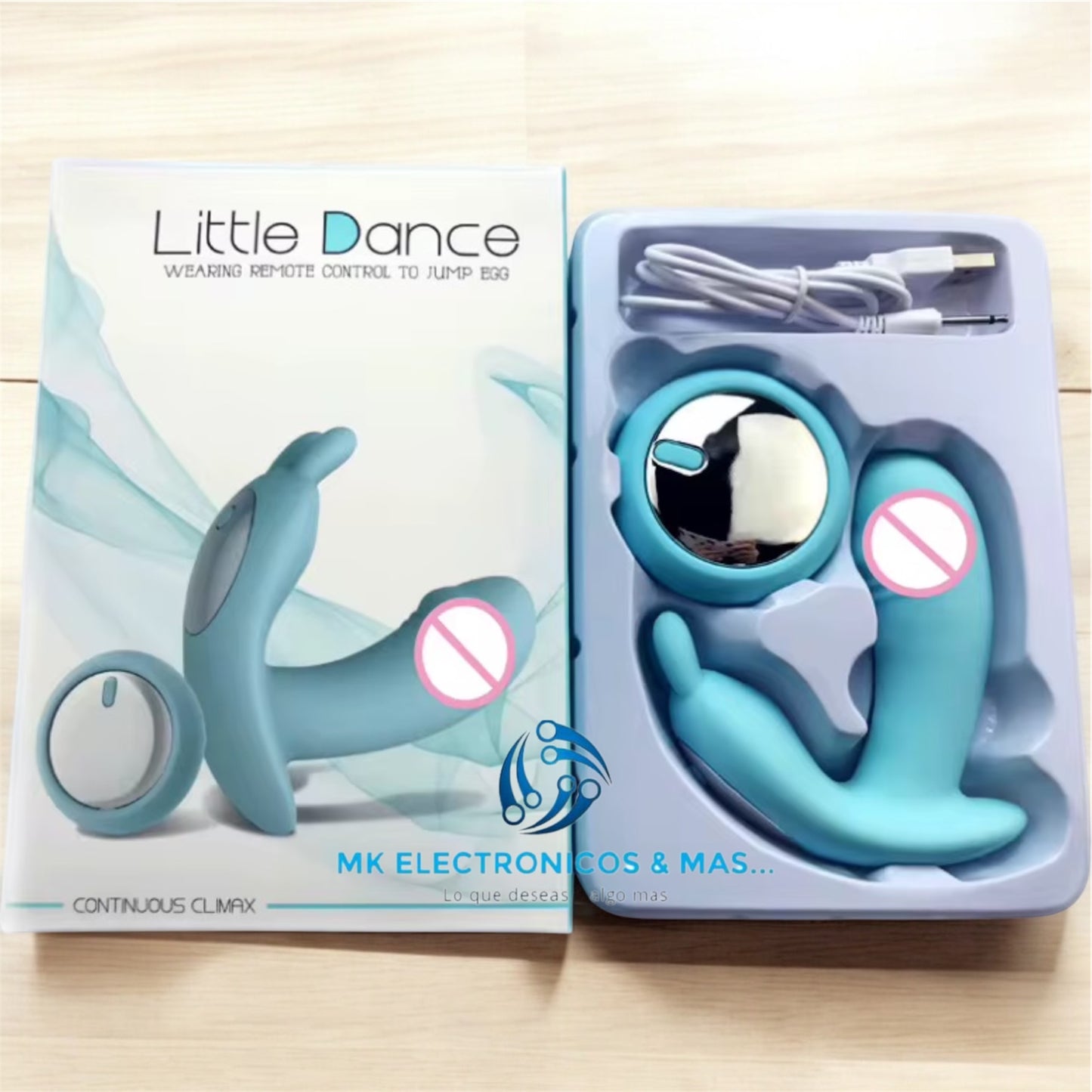 Vibrador con estimulador del clítoris Little Dance