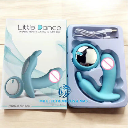 Vibrador con estimulador del clítoris Little Dance