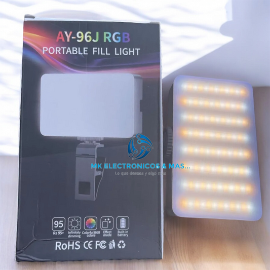 Luz Led RGB para celulares, Camaras, Laptop.