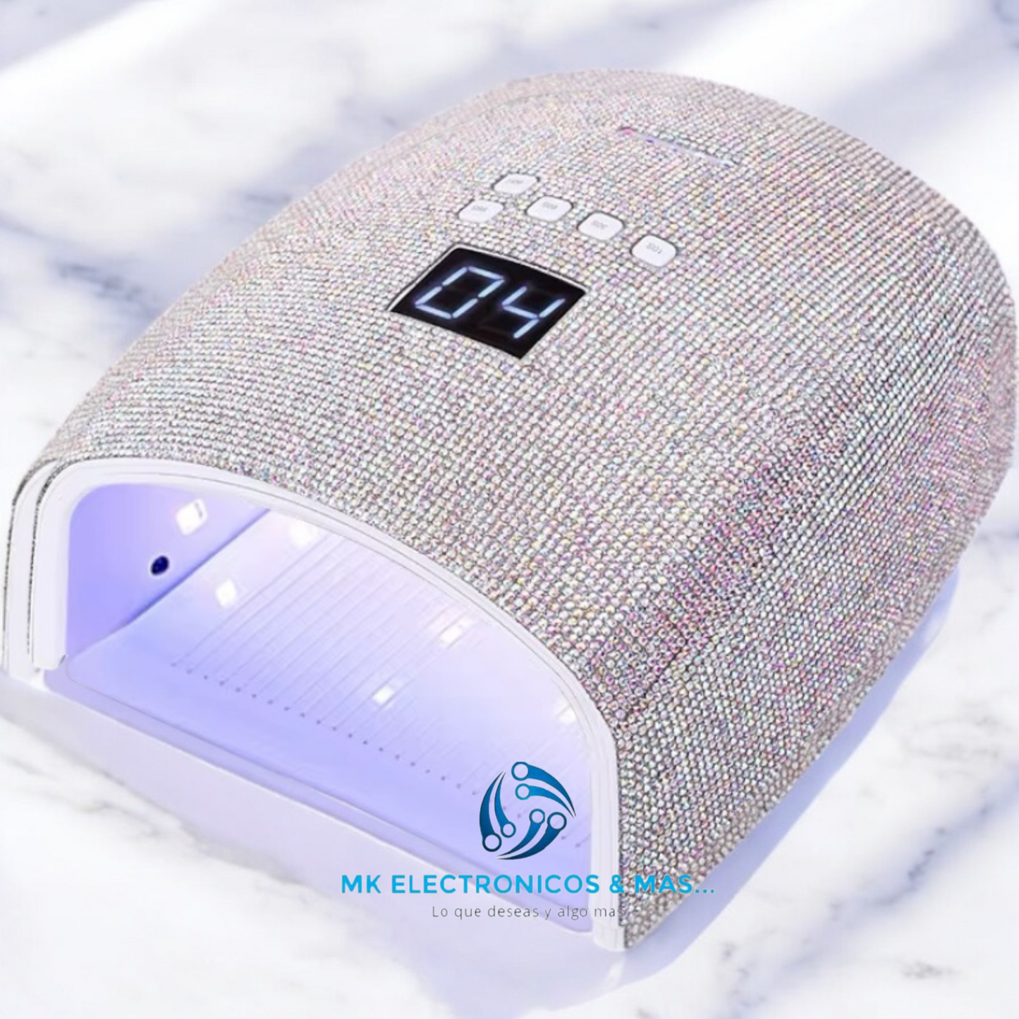 Lampara UV/LED S10 66 Watts Recargable full diamantes