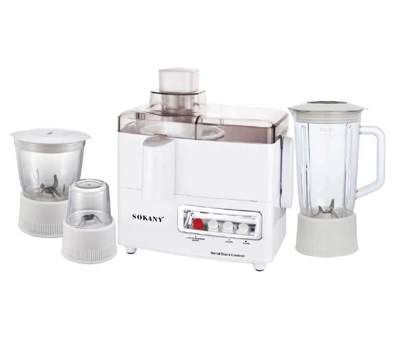 Extractor de jugos eléctrico multifuncional 4 en 1 Sokany SK-03029