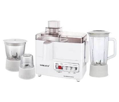 Extractor de jugos eléctrico multifuncional 4 en 1 Sokany SK-03029