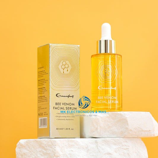 Sérum Facial Veneno de Abeja + Vitamina C | Reafirmante Iluminador Ácido Hialurónico