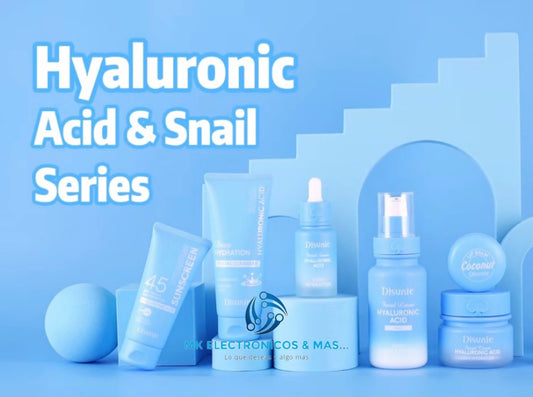 Kit Hidratación Profunda Disunie | Ácido Hialurónico + Baba de Caracol | 6 Pasos Piel de Porcelana