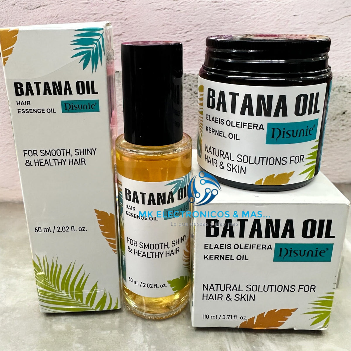 Set Batana Oil Disunie | Crema 110ml + Aceite Spray 60ml | Cabello y Piel