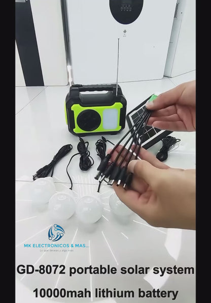 Sistema de Iluminación Solar GDPLUS GD-8072